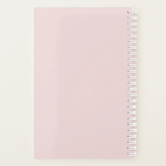 Pastel Seashell and Starfish Pattern Planer (Rückseite)