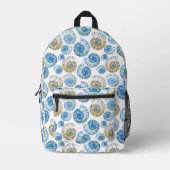 Pastel Seashell Pattern Bedruckter Rucksack (Vorderseite)