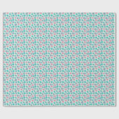 Pastel Seashell Pattern Geschenkpapier (Flach)