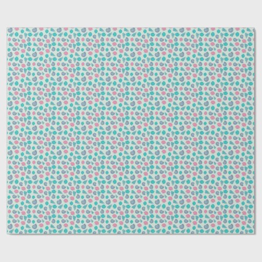 Pastel Seashell Pattern Geschenkpapier (Flach)