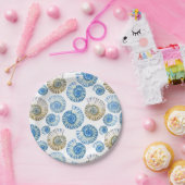Pastel Seashell Pattern Pappteller (Party)