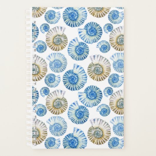 Pastel Seashell Pattern Planer (Vorderseite)