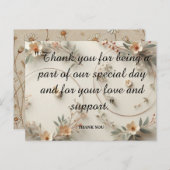 Pastel Segnungen: Ein herzliches Dankeschön Postkarte (Vorne/Hinten)