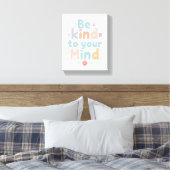 Pastel Self Love Typography Leinwanddruck (Insitu (Schlafzimmer))