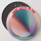"Pastel Serenity: Colossal Assurance Button" Button (Vorne & Hinten)
