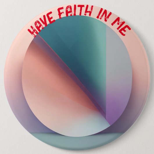 "Pastel Serenity: Colossal Assurance Button" Button (Vorderseite)