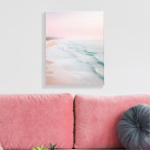 Pastel Serenity Ocean Waves Leinwanddruck (Insitu (Wohnzimmer))