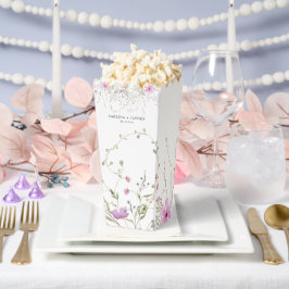 Pastel Shade Blush Pink Wild Floral Wedding Geschenkschachtel