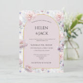 Pastel Shades Einladung (Stehend Vorderseite)