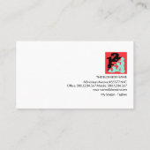 Pastel Shades Math Symbole Math Tutor Visitenkarte (Rückseite)