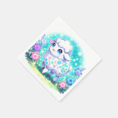Pastel Sheep Baby Dusche Serviette (Ecke)