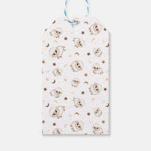 Pastel Sheep Pattern Geschenkanhänger