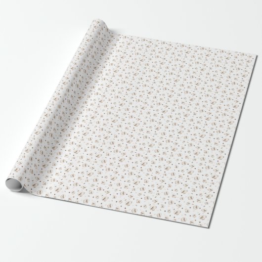 Pastel Sheep Pattern Geschenkpapier (Ungerollt)