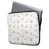 Pastel Sheep Pattern Laptopschutzhülle (Vorderseite Links)