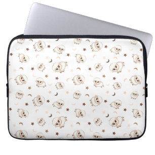 Pastel Sheep Pattern Laptopschutzhülle
