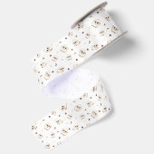 Pastel Sheep Pattern Satinband (Rückseite)