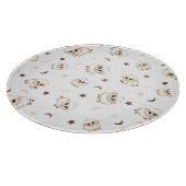 Pastel Sheep Pattern Schneidebrett (Ecke)