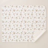 Pastel Sheep Pattern Sherpadecke (Vorderseite (Horizontal))