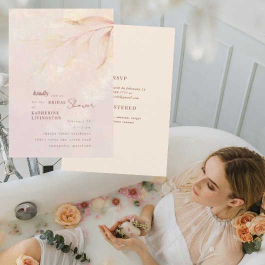 Pastel Sherbet Bridal Dusche Einladung