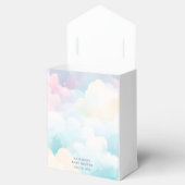 Pastel She's on Cloud Nine Baby Shower Geschenkschachtel (Geöffnet)