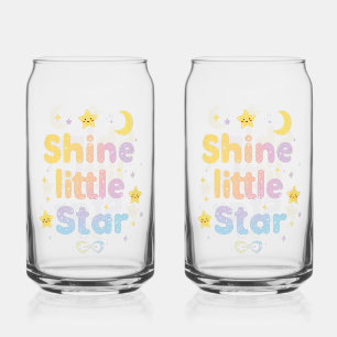 Pastel "Shine Little Star" Himmelskörper Dosenglas