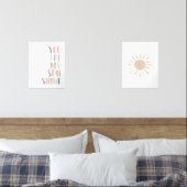 Pastel Sie sind mein Sonnenschein und Sun Girl Kin Bilderwand Sets (Schlafzimmer)
