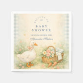 Pastel Silly Goose Farm Babyshower Serviette (Vorderseite)