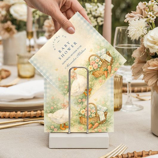 Pastel Silly Goose Farm Babyshower Serviette