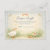 Pastel Silly Goose Farm Diapper Raffle Begleitkarte (Vorderseite)