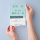 Pastel Simple Modern Geometric Blue Flyer (Handgriff)