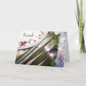 Pastel Sketch of Place Setting Brunch Einladung (Vorderseite)