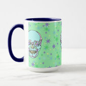 Pastel Skulls and Stars Tasse (Links)