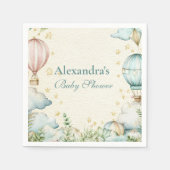 Pastel Sky Adventure Baby Shower Serviette (Vorderseite)