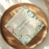 Pastel Sky Adventure Baby Shower Serviette