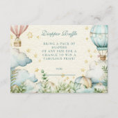 Pastel Sky Adventure Diapper Raffle Begleitkarte (Vorderseite)