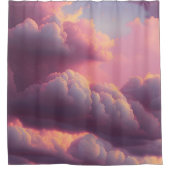 Pastel Sky Duschvorhang (Vorderseite)