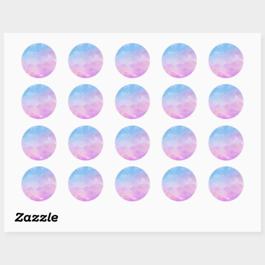 Pastel Sky Galaxy Sticker (Blatt)
