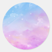 Pastel Sky Galaxy Sticker (Vorderseite)