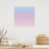 Pastel Sky Gradient Minimal Poster (Küche)