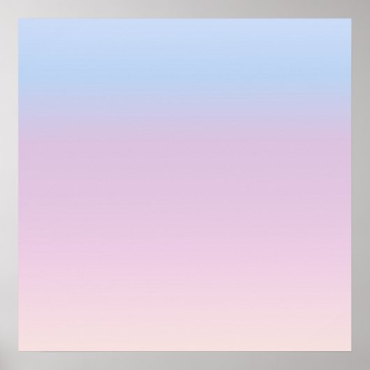 Pastel Sky Gradient Minimal Poster (Vorne)