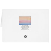 Pastel Sky Impressionist Watercolor (Rückseite Horizontal)