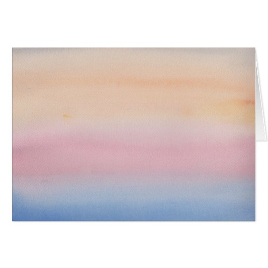 Pastel Sky Impressionist Watercolor (Vorderseite (Horizontal))