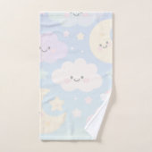 Pastel Sky Kawaii Towel  Badhandtuch Set (Handtuch)