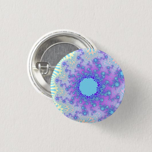 Pastel Sky Sunburst Button (Vorne & Hinten)