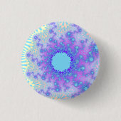 Pastel Sky Sunburst Button (Vorderseite)