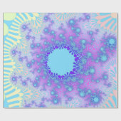 Pastel Sky Sunburst Geschenkpapier (Flach)