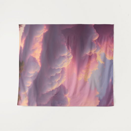 Pastel Sky Wandteppich (Vorderseite (Horizontal))