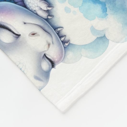 Pastel Sleeping Dragon Fleecedecke (Ecke)