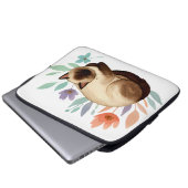Pastel Slumber: Siamese Cat in Bloom Laptopschutzhülle (Vorne Knopf)