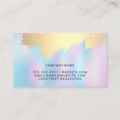 Pastel Smooth Blur Hintergrund Gold gegossen Visitenkarte (Rückseite)